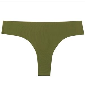Uwila Warrior Terrarium Moss Green Seamless Thong panty